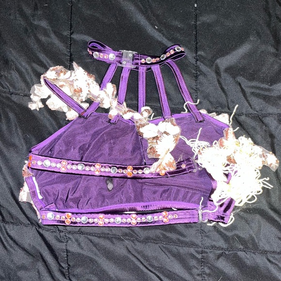 Pink and purple 2 piece dance costume - Picture 6 of 10